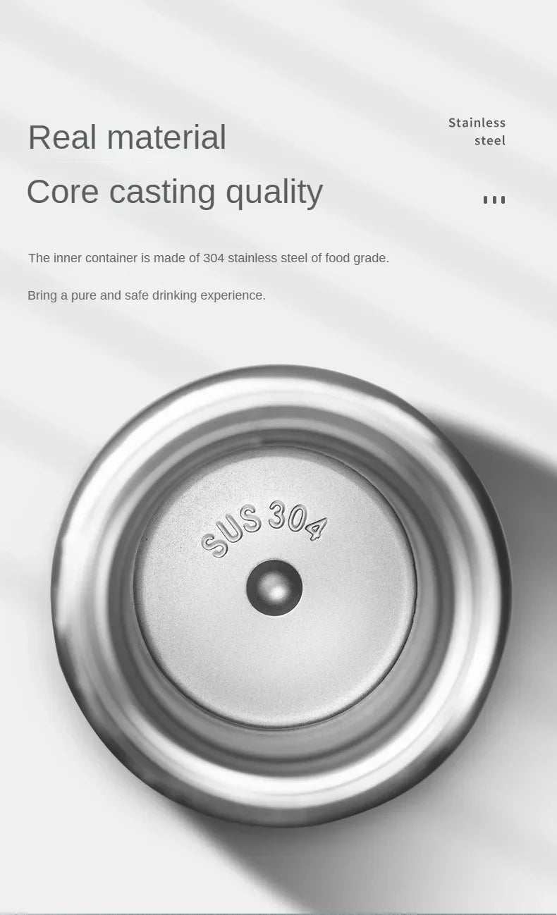 Bouteille thermos en acier inoxydable de 500 ml avec écran de température numérique, tasse de mesure de température intelligente à LED.