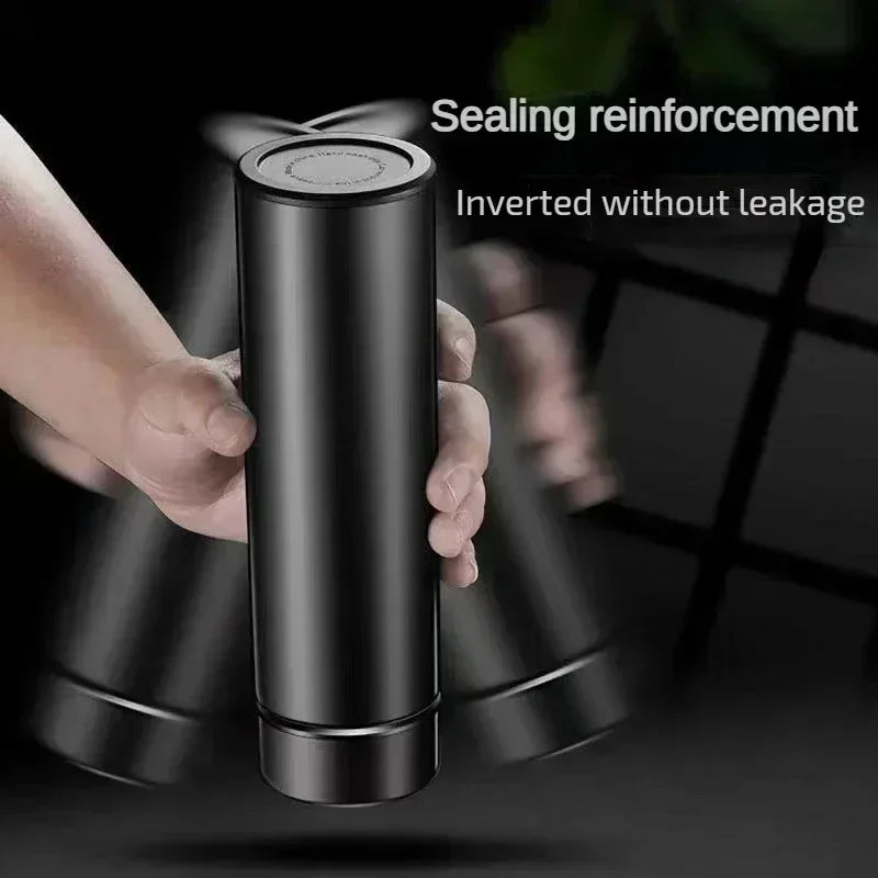 Bouteille thermos en acier inoxydable de 500 ml avec écran de température numérique, tasse de mesure de température intelligente à LED.