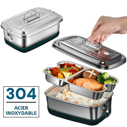 gamelle étanche inox pour repas sans fuite