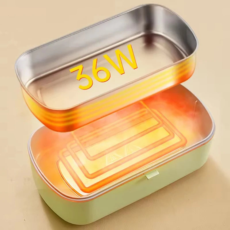 intérieur inox et câble de la lunch box chaude
