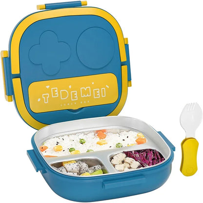 compartiments intérieurs de la boîte goûter pour repas équilibré